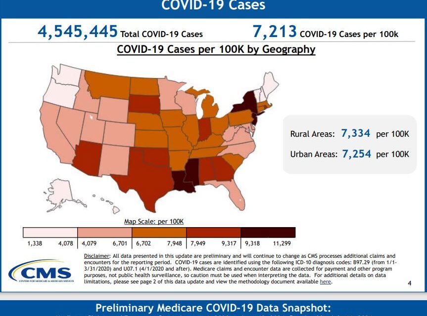 CMS Updates Medicare COVID-19 Snapshot AUGUST 20 2021