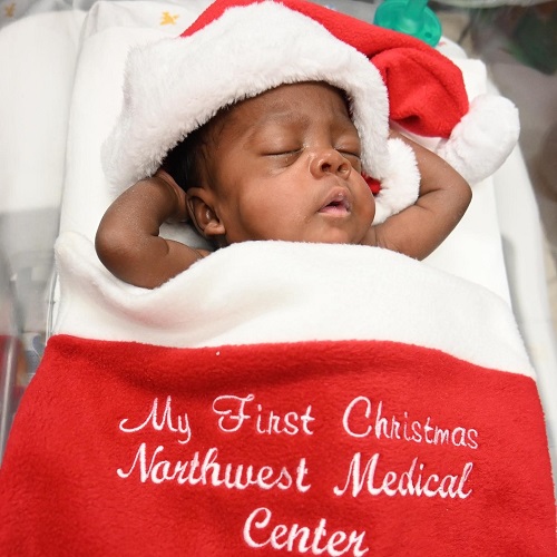 Northwest Medical Center NICU Patients Get Special Christmas Eve Visit from Santa
