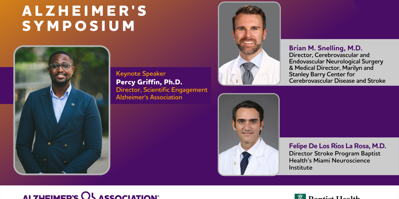 ‘Alzheimer’s Symposium’ will cover latest disease statistics, risk reduction, stroke symptoms and more
