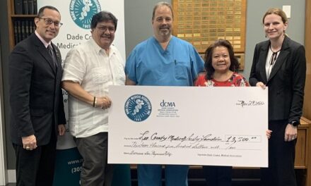 Physicians Lend Helping Hand to Colleagues: Dade County Medical Association Donates $13,500 the Lee County Medical Society Foundation