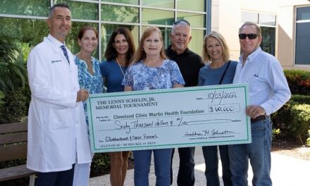 $60,000 Gift to Martin Health Foundation to Fund Glioblastoma Research