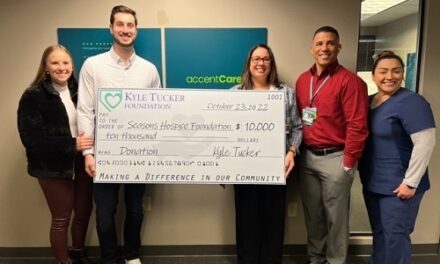 Kyle Tucker Foundation Gives 1st Donation to Hospice Foundation Today