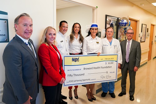 RITA CASE DONATES $50,000 TO BROWARD HEALTH MEDICAL CENTER