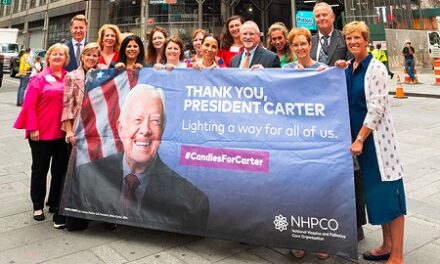 Today in Times Square: Hospice Leaders Celebrate Former President Carter