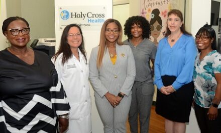 Congresswoman Sheila Cherfilus-McCormick Tours   Holy Cross Health Center @ Sistrunk