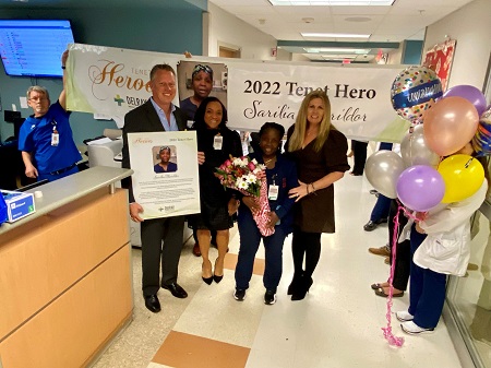Delray Medical Center Announces Sarillia Therildor as 2022 Tenet Hero