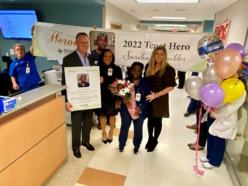 Delray Medical Center Announces Sarilla Therildor as 2022 Tenet Hero