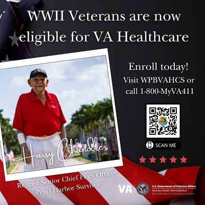 West Palm Beach VA expanding health care benefits for World War II Veterans
