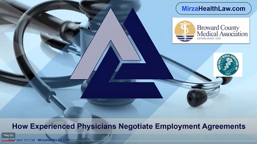 LEGAL WEBINAR –   How Experienced Physicians Negotiate Employment Agreements