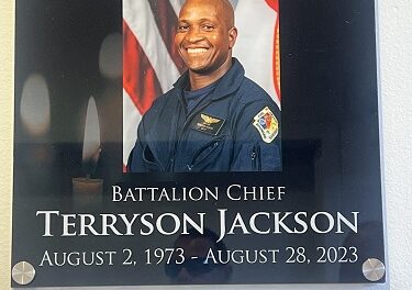 Broward Health North Plaque Dedication for Broward Sheriff’s Office Battalion Chief Terryson Jackson