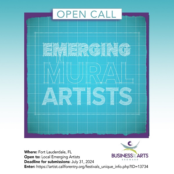 Business for the Arts of Broward Announces Open Call to Emerging Muralists for  Mural at Broward Health Medical Center