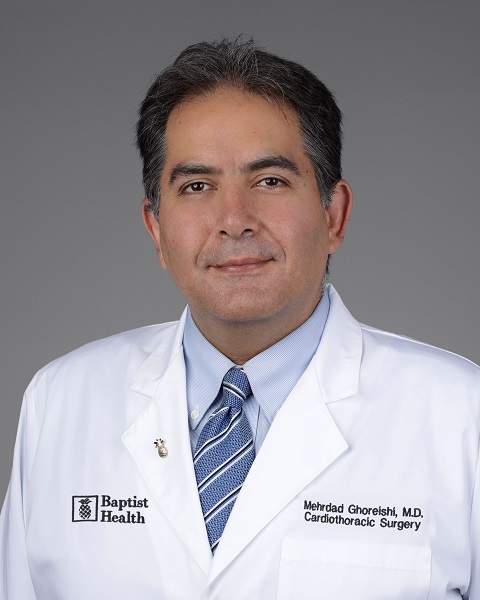 Leadership Profiles – Baptist Health Heart & Vascular Care – Mehrdad Ghoreishi, MD, Co-director of Aortic Surgery and Medical Director of Cardiac Surgery Research