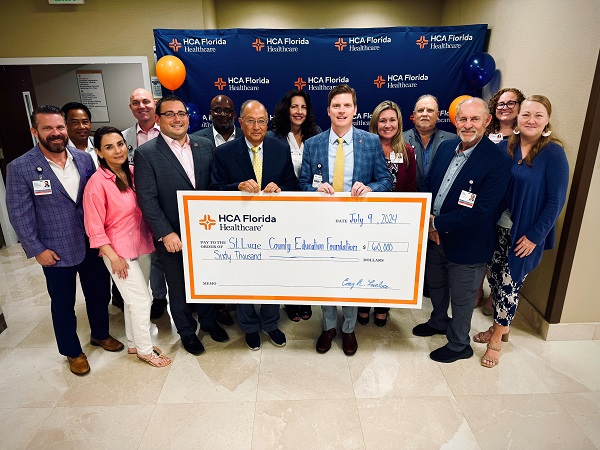 HCA Florida St. Lucie Hospital Announces $60,000 Funding for the St. Lucie County Education Foundation