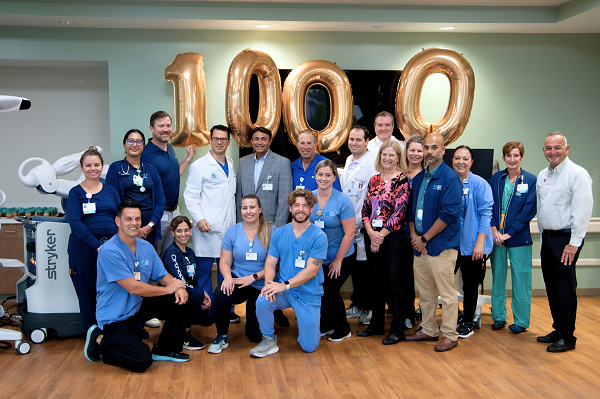 Jupiter Medical Center Celebrates Milestone with 1,000th Mako Robotic-Arm Assisted Surgery