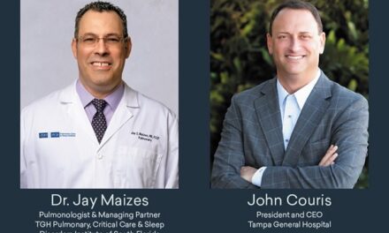Palm Beach County-Based Pulmonary, Critical Care & Sleep Disorders Institute of South Florida Joins Tampa General Hospital