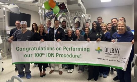 Delray Medical Center Completes 100th ION Robotic Procedure