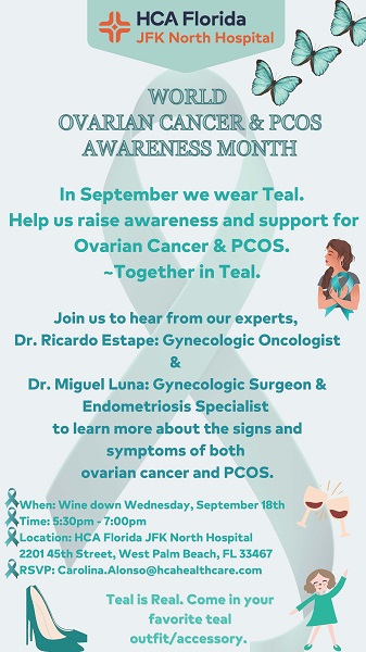 JFK North: Join Us for Ovarian Cancer and PCOS Awareness Month Event