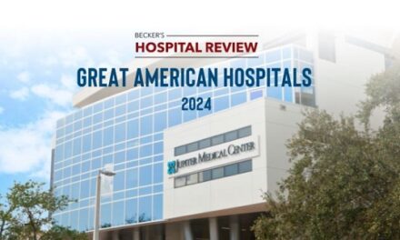 Jupiter Medical Center Named One of Becker’s Healthcare’s 100 Great Hospitals in America