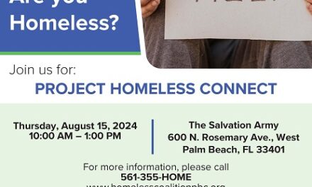 Palm Beach County Homeless to Have Access to Food, Medical Services, and More During  Project Homeless Connect in West Palm Beach