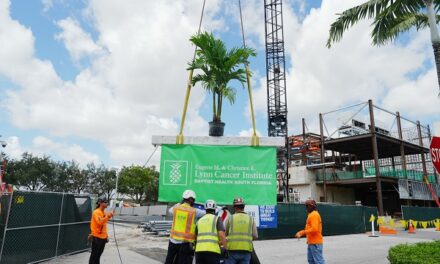Baptist Health Reaches Construction Milestone on New Proton Therapy Treatment Facility at the Eugene M. and Christine E. Lynn Cancer Institute