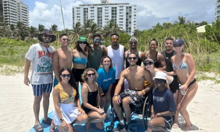 USAHS Miami Faculty and PT Students Join Sabrina’s Adaptive Beach Days