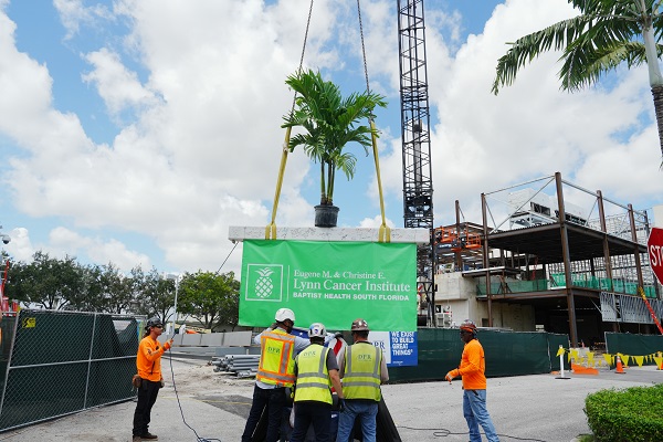 Baptist Health Reaches Construction Milestone on New Proton Therapy Treatment Facility at the Eugene M. and Christine E. Lynn Cancer Institute