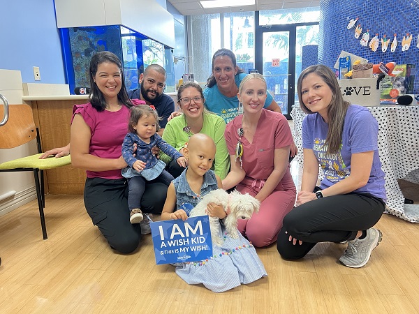 BROWARD HEALTH PEDIATRIC CANCER PATIENT RECEIVES PUPPY FROM MAKE-A-WISH FOUNDATION