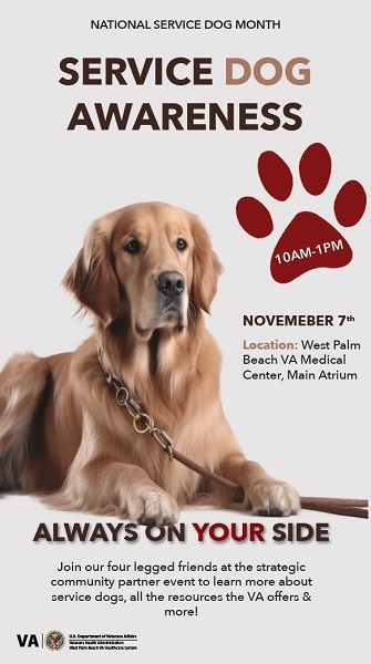 West Palm Beach VA hosts Service Dog Community Awareness Event