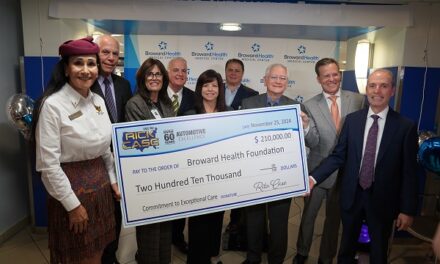 BROWARD HEALTH MEDICAL CENTER STAFF ENJOY A SWEET SURPRISE TO CELEBRATE RICK CASE AUTOMOTIVE GROUP’S DONATIONS TO THE HOSPITAL