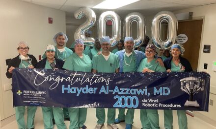 Palm Beach Health Network Surgeon Hayder Al-Azzawi, MD, Completes Significant Milestone in Robotic Surgeries