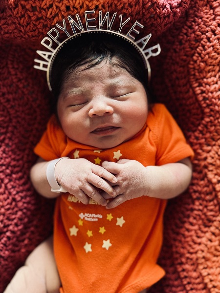 HCA Florida St. Lucie Hospital Welcomes First Baby in 2025