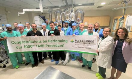 Palm Beach Gardens Medical Center Completes 1000th TAVR