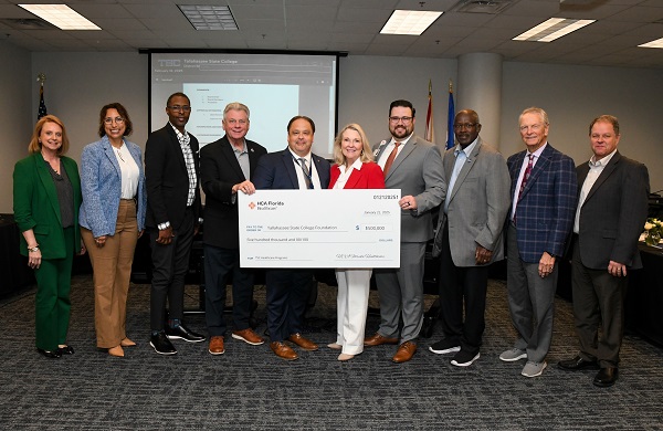 HCA Florida Healthcare Donates $500,000 to Tallahassee State College Foundation