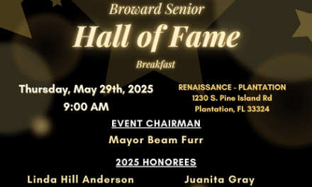Local Older Adults to be Honored at 41st Annual Dr. Nan S. Hutchison Broward Senior Hall of Fame Breakfast