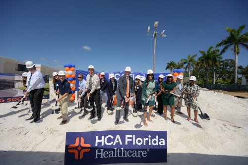 HCA Florida Healthcare Hosts Groundbreaking for New Emergency Care Center [HCA Florida Plantation Emergency]