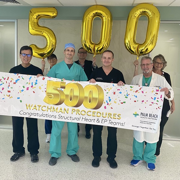 Palm Beach Gardens Medical Center Celebrates 500 WATCHMAN™ Procedures