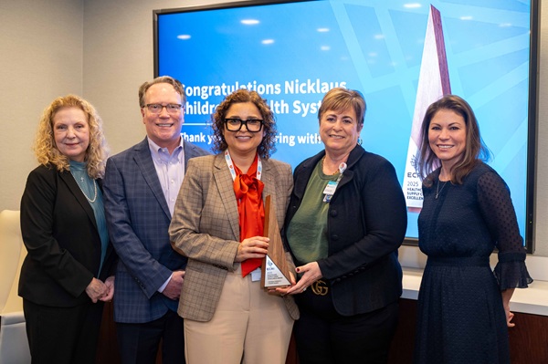 Nicklaus Children’s Health System Honored with ECRI’s 2025 Healthcare Supply Chain Excellence Award