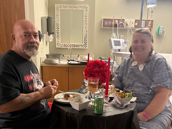 Hospital team turns nurse’s hospital stay into an anniversary celebration