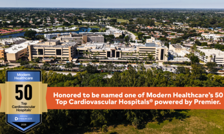 HCA Florida JFK Hospital Named One of the Nation’s 50 Top Cardiovascular Hospitals by Premier, Presented by Modern Healthcare