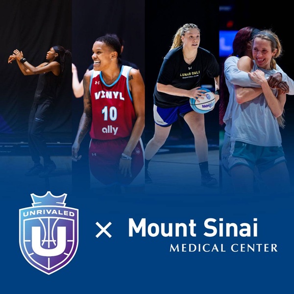 Mount Sinai Partnered with Unrivaled Basketball as Official League Medical Provider