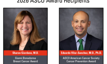 ASCO: UT MD Anderson faculty honored as 2026 Special Award recipients