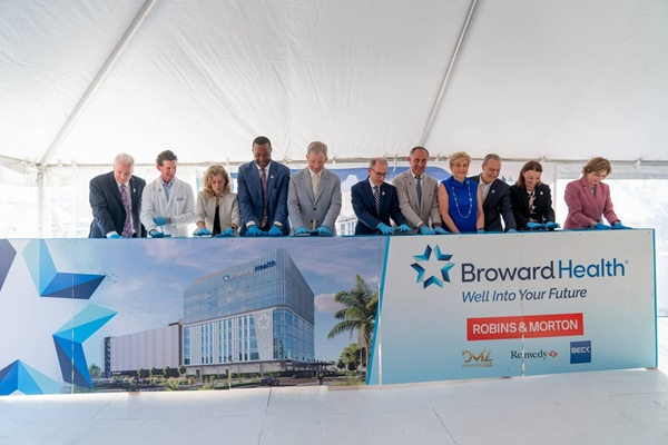 Broward Health Marks Construction Milestone on New Medical Office Building and Parking Garage at Broward Health Medical Center