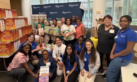 Weston Girl Scout Troops Donate 110 Pounds of Cereal  to Cleveland Clinic Florida’s Food Drive