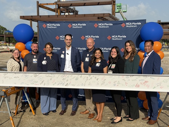 HCA FLORIDA PALMS WEST HOSPITAL CELEBRATES TOPPING OUT MILESTONE FOR MAJOR HOSPITAL EXPANSION