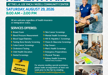 YMCA of South Florida Hosts Free Health Fair in Fort Lauderdale